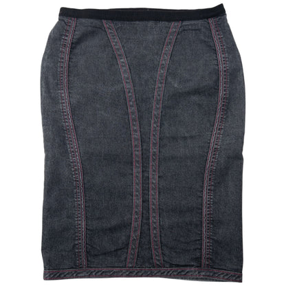 Vintage 2000s Armani Jeans Denim Skirt Womens Size W32 | W32, Grey