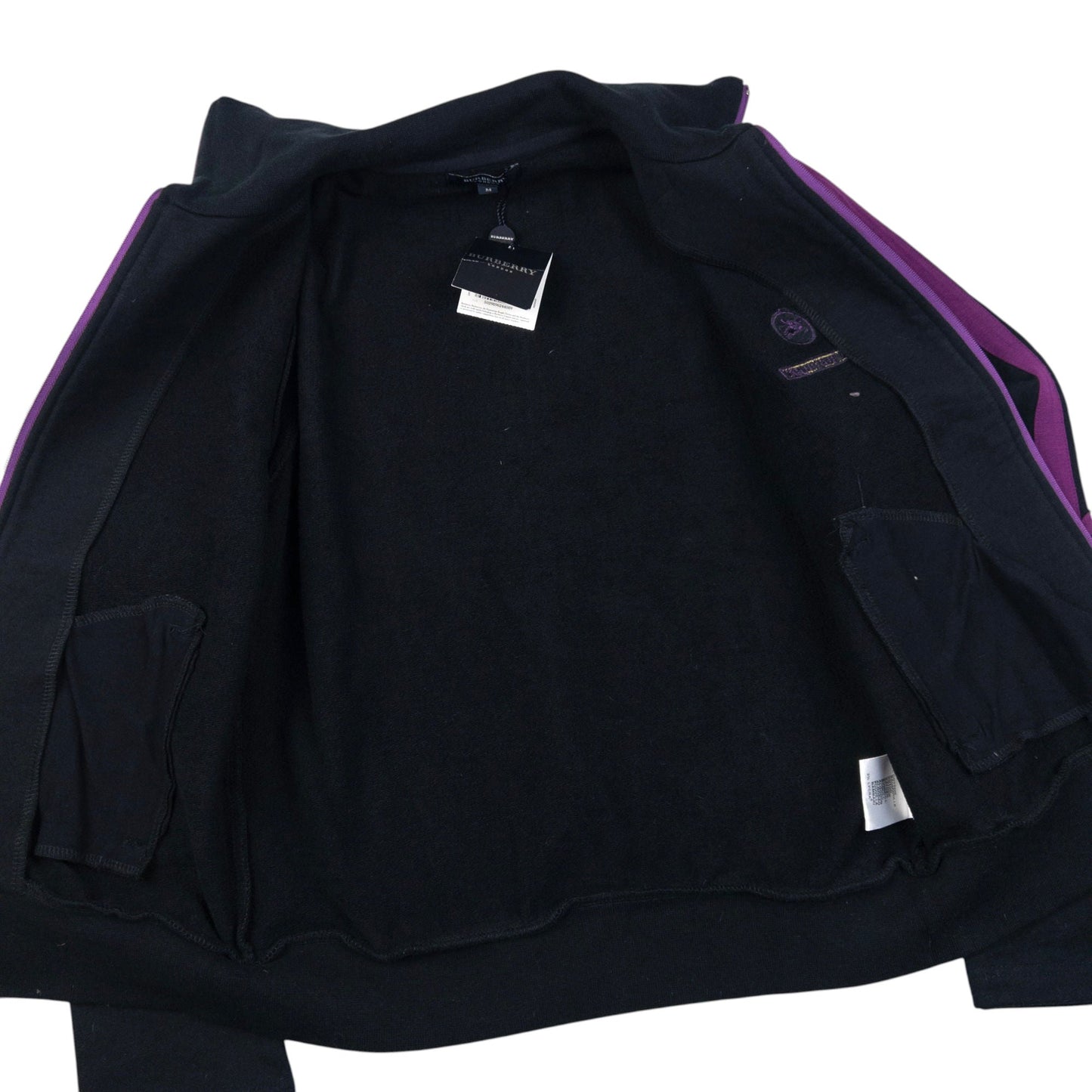 Vintage Burberry Zip Up Sweatshirt Womens Size S