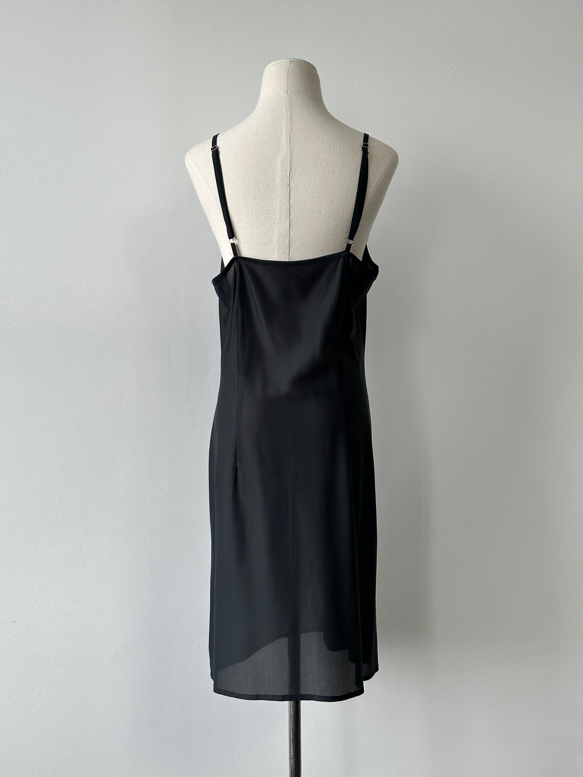 Vintage 2000s Sheer Midi Slip Dress - L