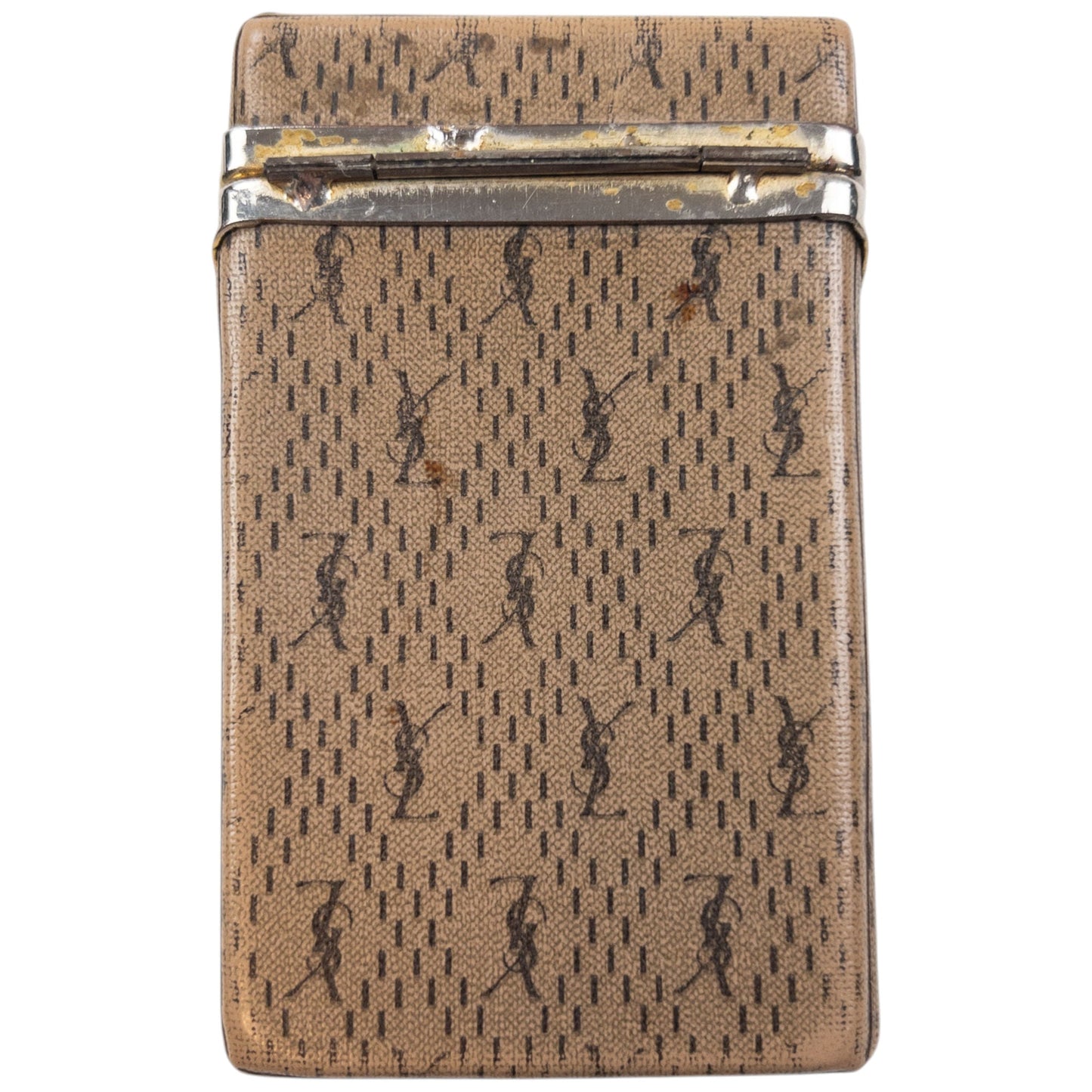 Vintage YSL Yves Saint Laurent Monogram Cigarette Carton Box