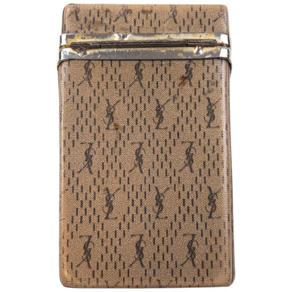 Vintage YSL Yves Saint Laurent Monogram Cigarette Carton Box