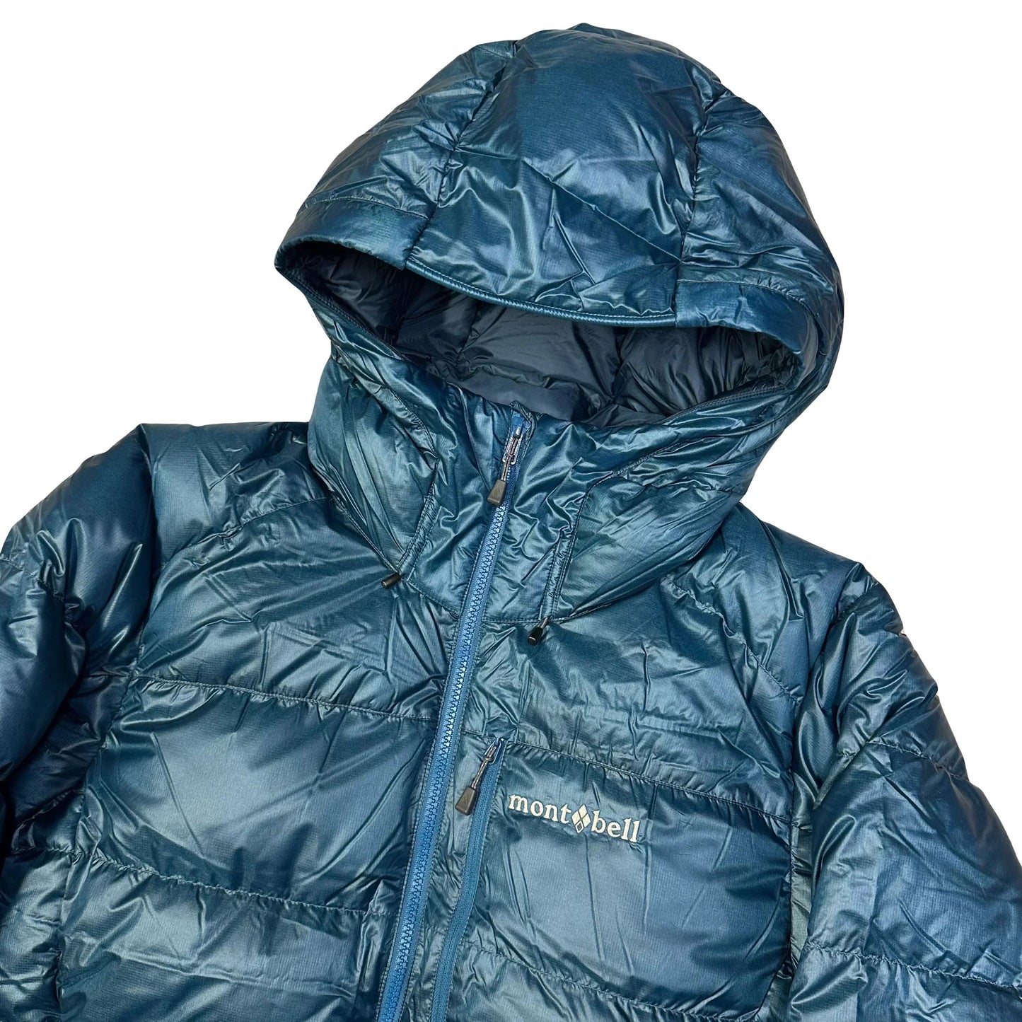Montbell Alpine Down Parka Puffer Jacket In Blue (S) | Small, Blue