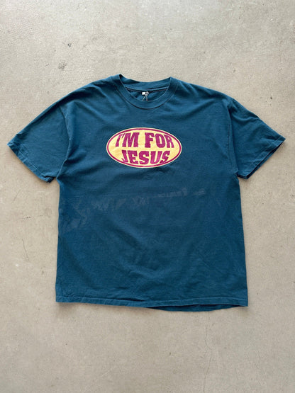 1990’s I’m For Jesus T-Shirt - L | Large, Red