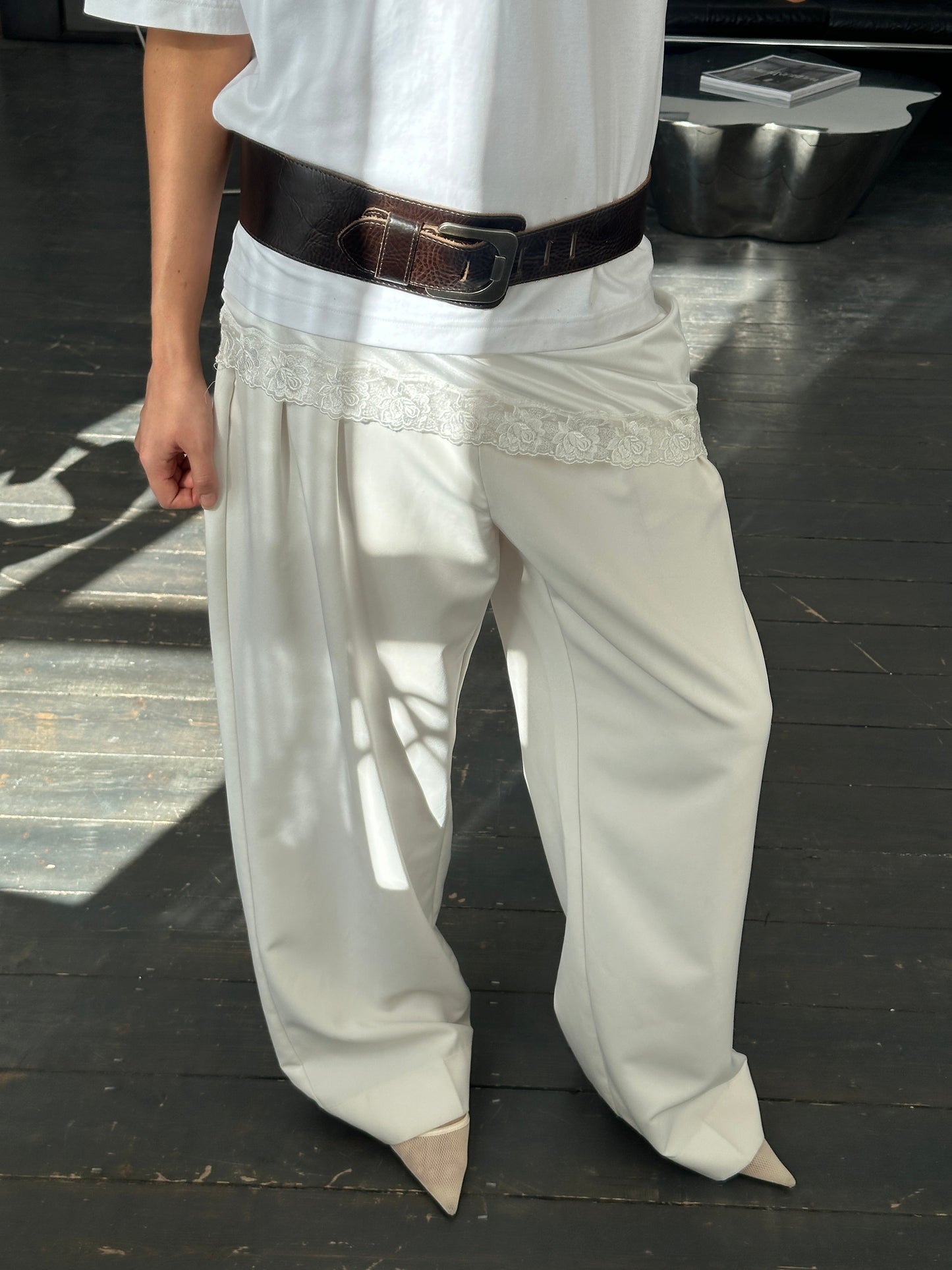 Vintage 1990s Chunky Leather Belt - W34-38