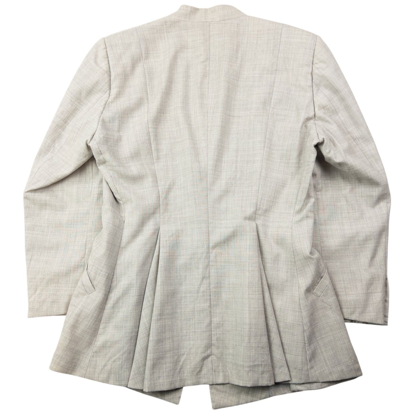 Vintage 90s Issey Miyake Pleated Jacket & Skirt Suit Set Womens Size M | Medium, Grey