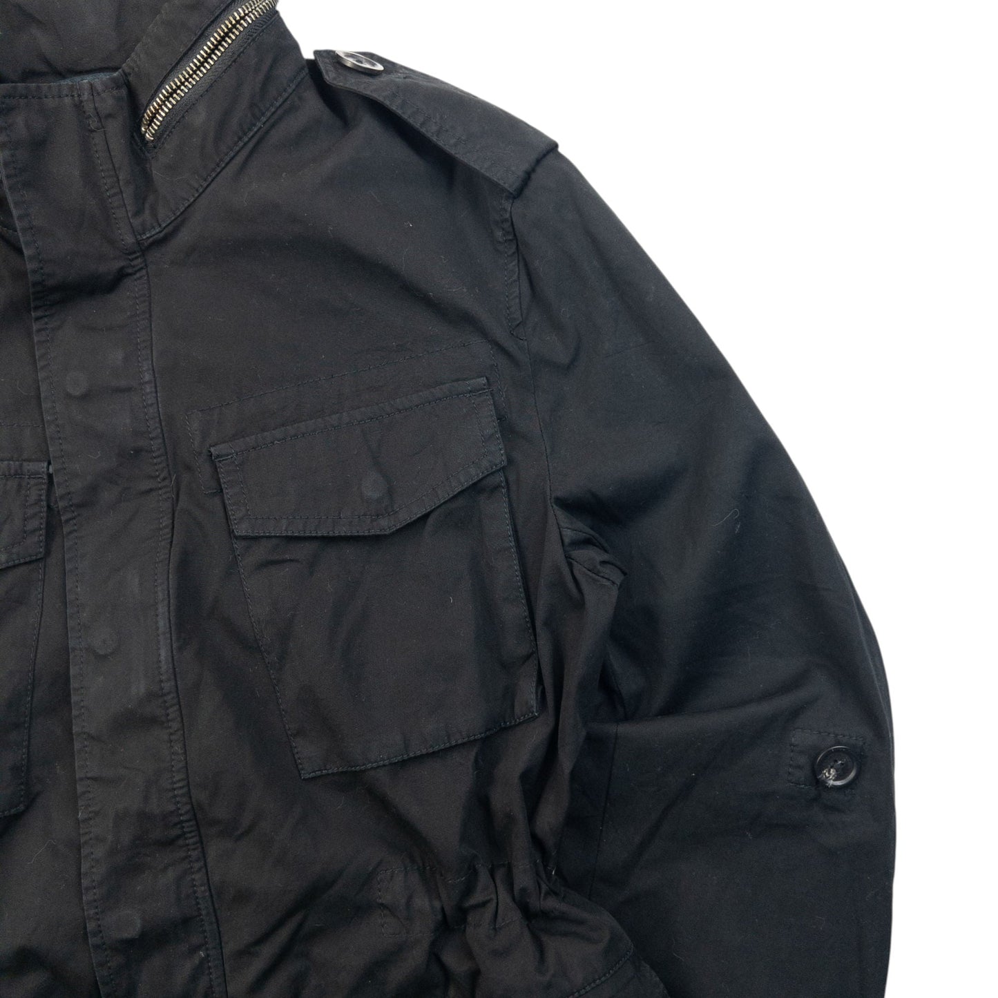 Vintage 2000s Burberry Black Label Roll-Up Sleeve Jacket Womens Size M | Medium, Black
