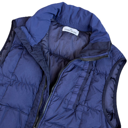 Stone Island AW/18 Crinkle Reps Down Puffer Gilet In Navy (L) | Navy, Navy
