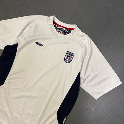 Umbro 2004/05 England Training Shirt In White (L) | Large, White