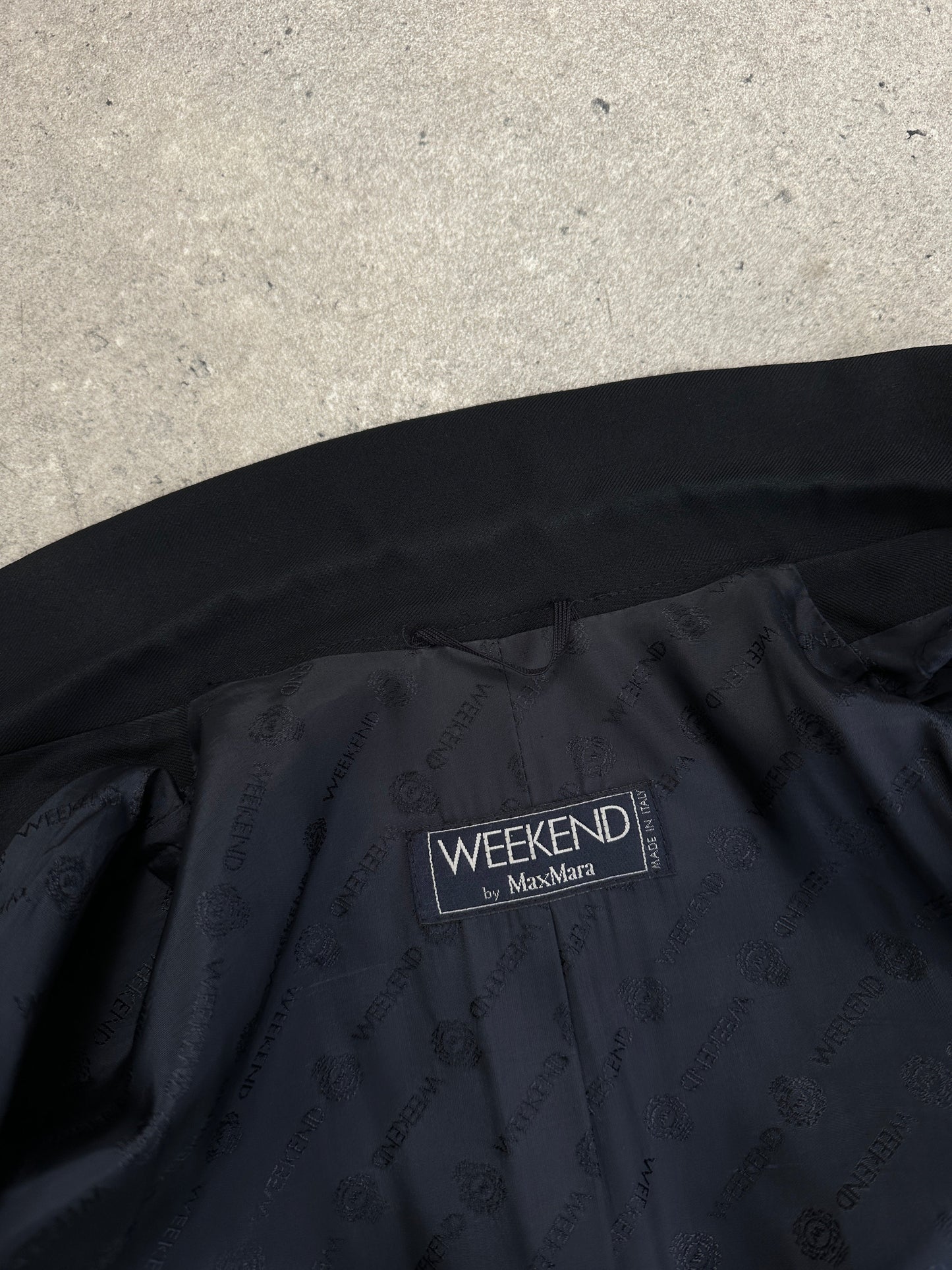 Max Mara Weekend 1990s Virgin Wool Bespoke Button Jacket - S
