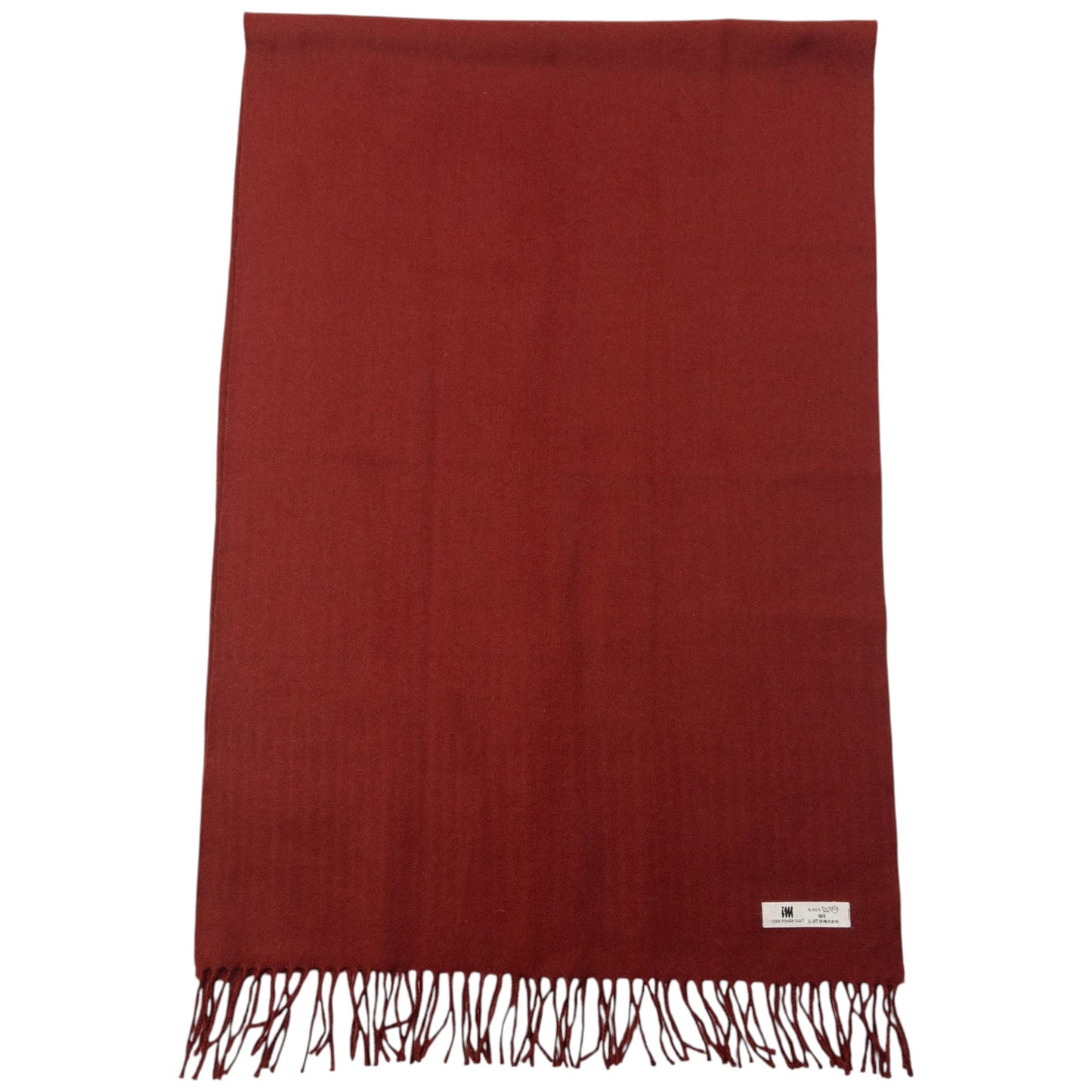 Vintage 90s Issey Miyake Wool Tassel Scarf | O/S, Red