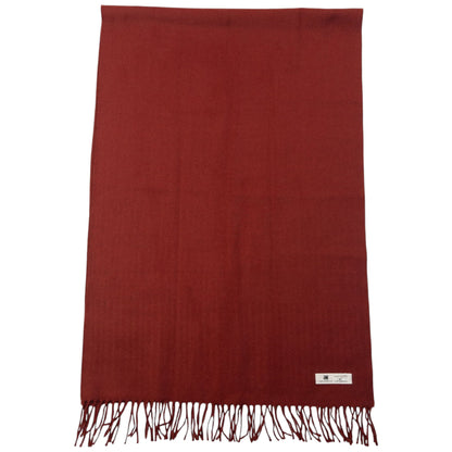 Vintage 90s Issey Miyake Wool Tassel Scarf | O/S, Red