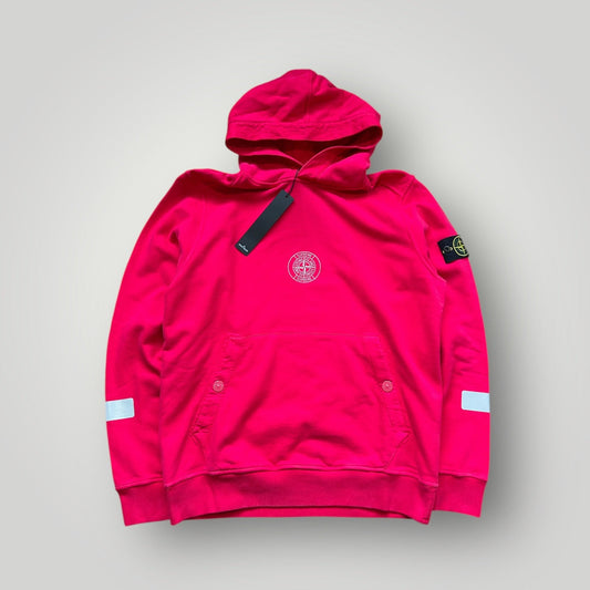 Stone Island x Supreme AW/14 Reflective Logo Hoodie L