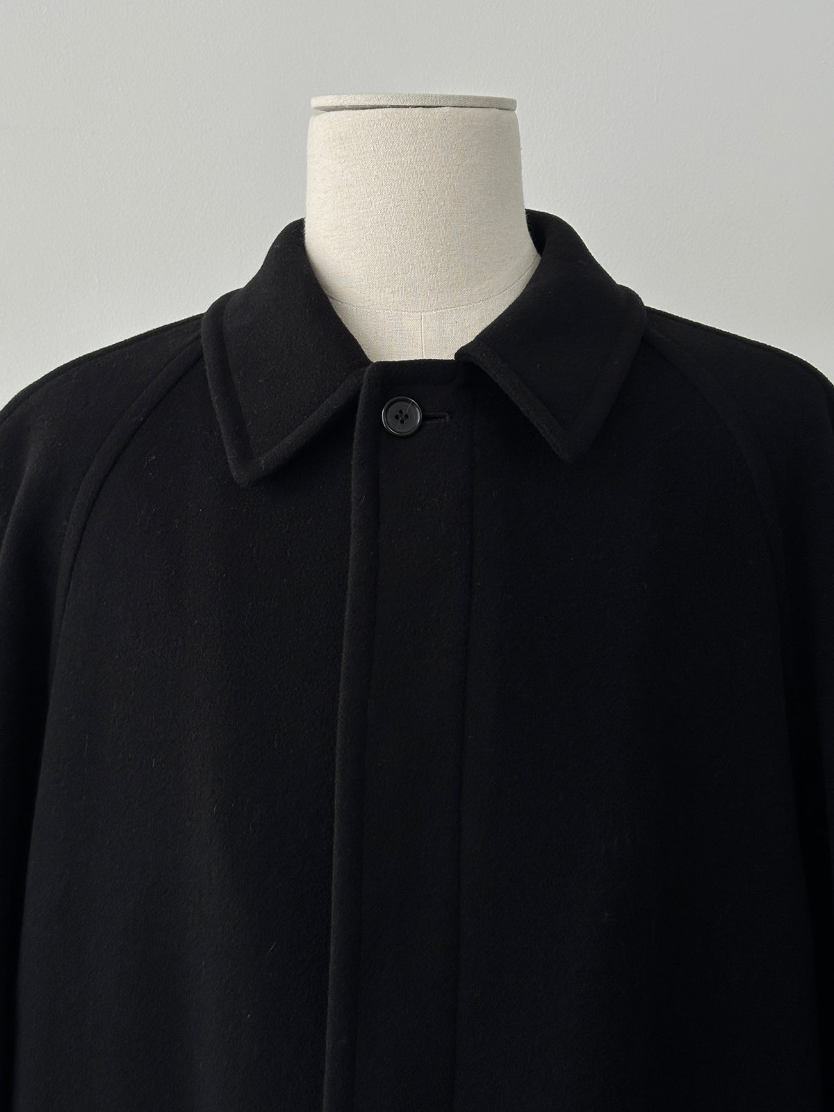 St Michael 1990s Italian wool cashmere belted coat in XXL, showing the classic tailored style and textured fabric.