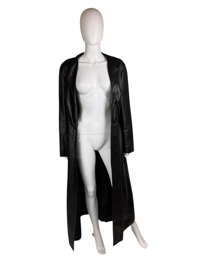 Dolce & Gabbana 1990s leather trench coat | Black, Black