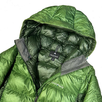 Montbell Alpine Down Parka Puffer Jacket In Green ( S )