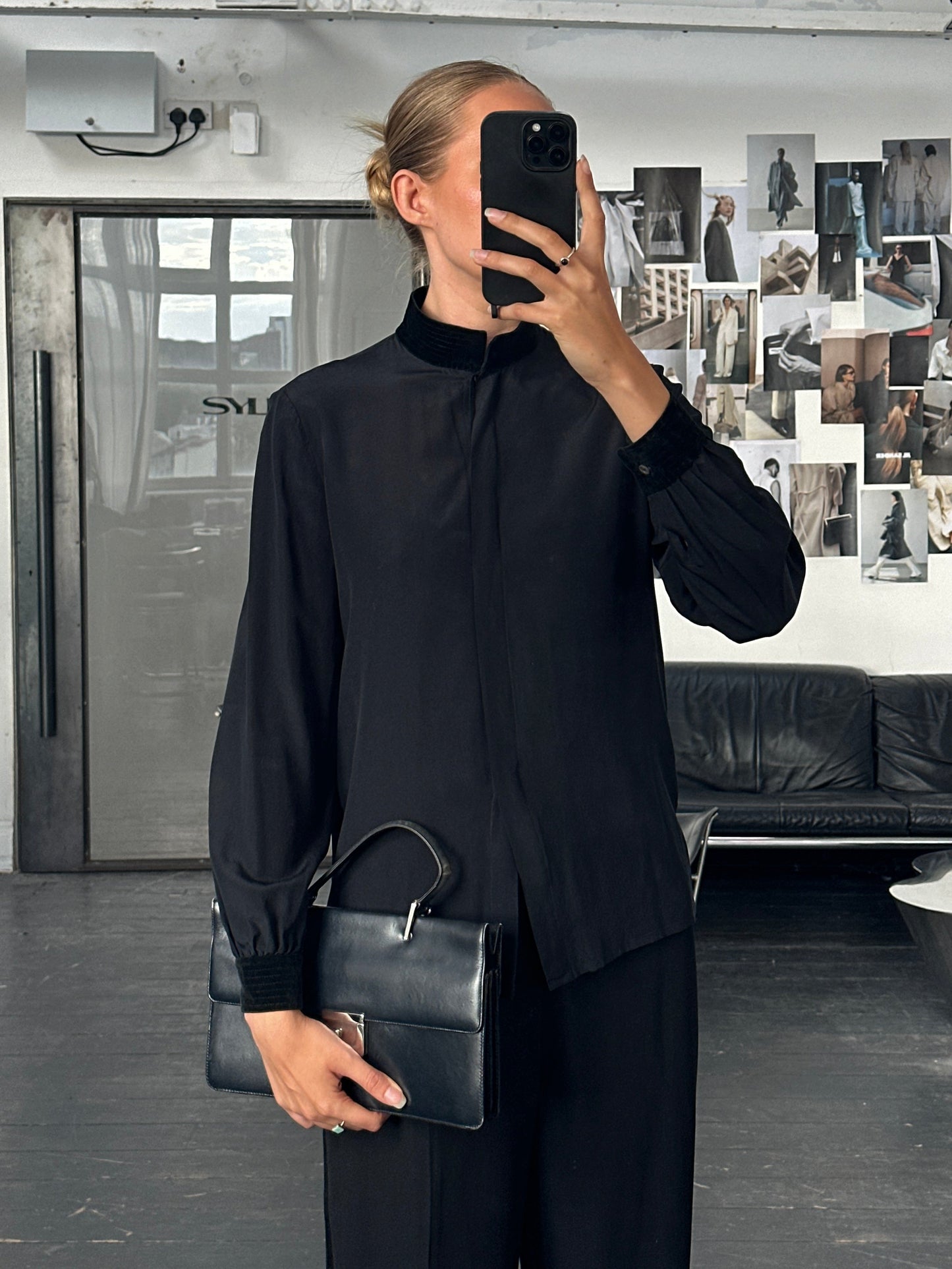 Italian Vintage 1980s Pure Silk Shirt - XS/S