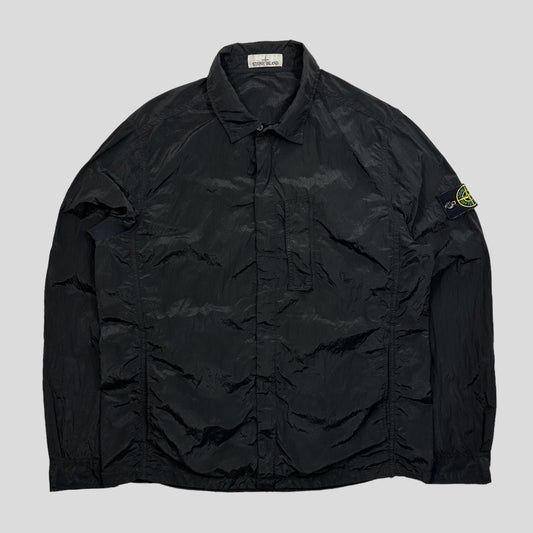 Stone Island Black Nylon Metal Overshirt Jacket - XL/XXL