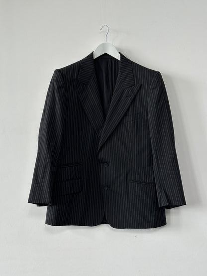 Gucci Wool Stripe Dagger Collar Blazer - M