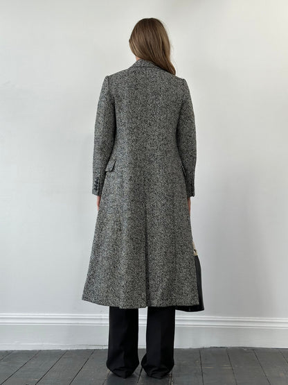 MAX&Co Wool Blend Tweed Double Breasted Coat - M