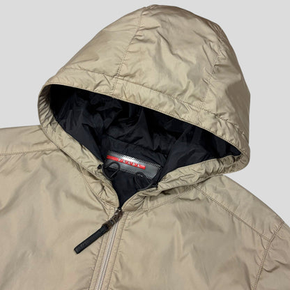 Prada Sport 2007 Black Tab Champagne Nylon Lightly Padded Windbreaker - M | Default Title, Champagne