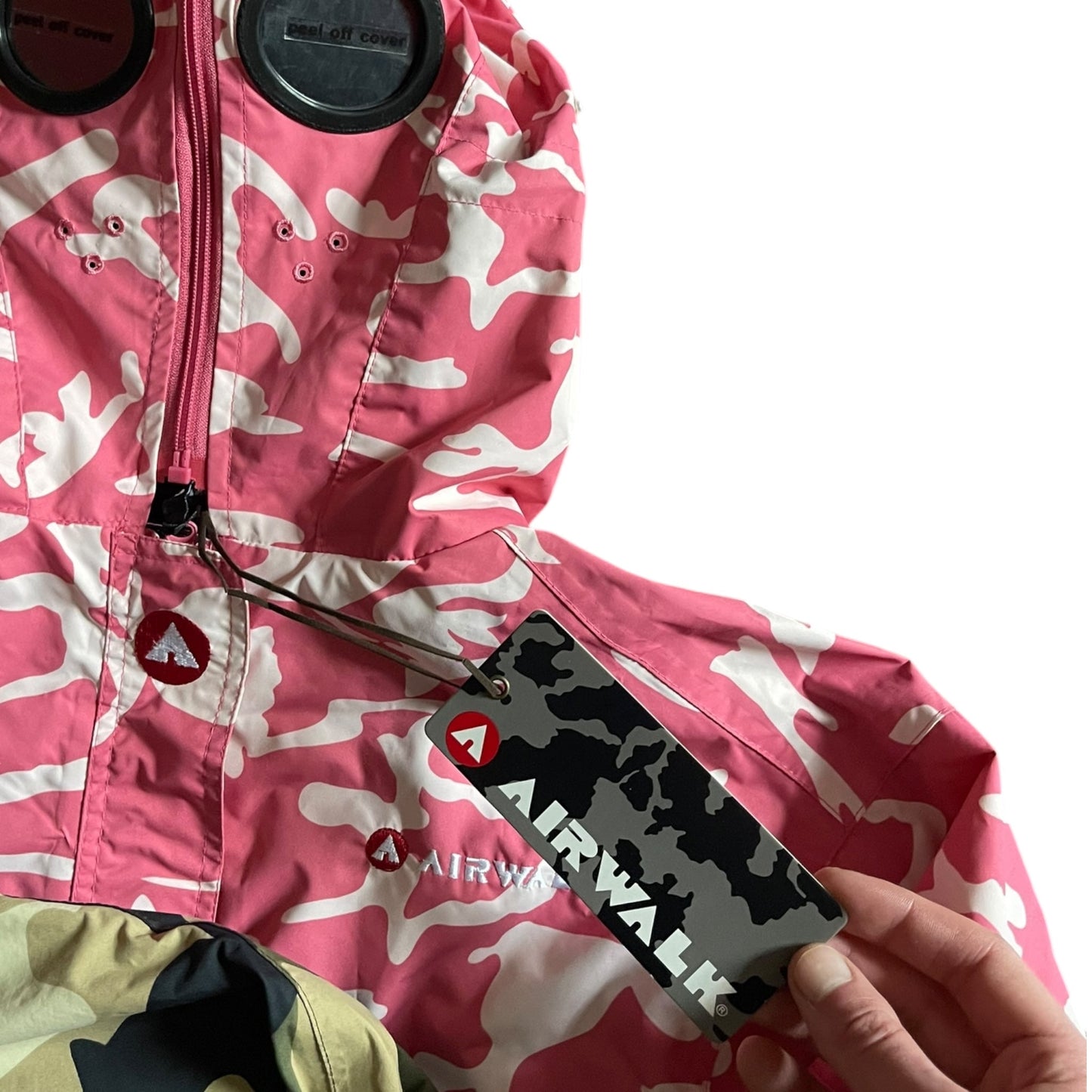 2000's Airwalk Pink Camo Goggle Jacket (M) | Default Title, Camo