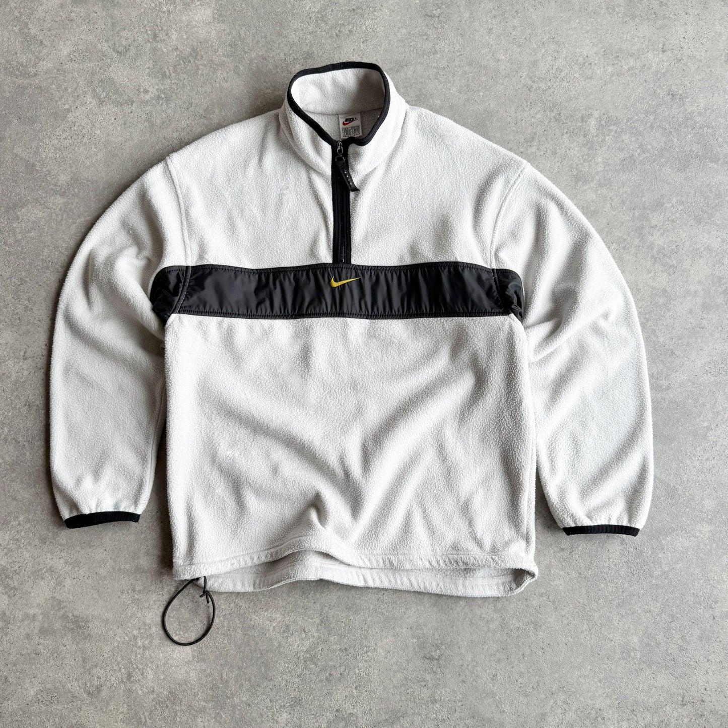 Nike RARE 1990s 1/4 zip technical heavyweight fleece (M)