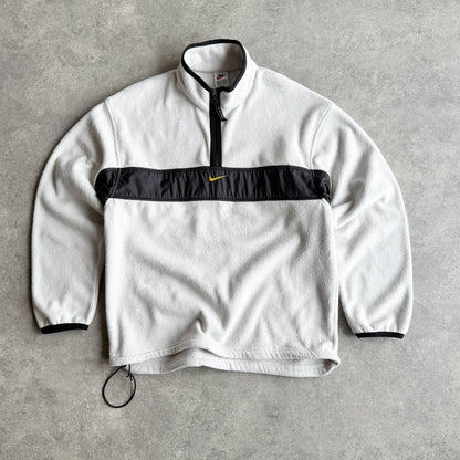 Nike RARE 1990s 1/4 zip technical heavyweight fleece (M)