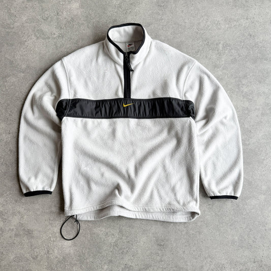 Nike RARE 1990s 1/4 zip technical heavyweight fleece (L)