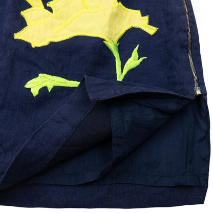Vintage 2000s Versace Versus Embroidered Mini Skirt Womens Size W27 | W27, Multicoloured
