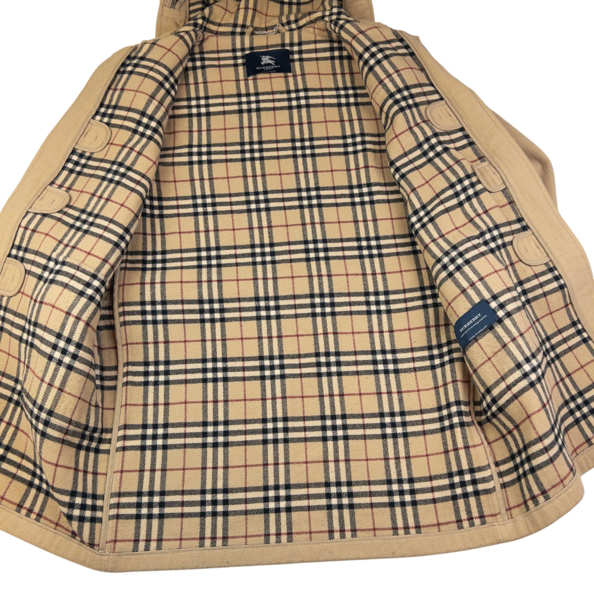 ジャケット・アウター vintage Burberry novacheck wool coat et VINTAGE Burberry Coat Jacket Blue Nova Check Lined Overcoat