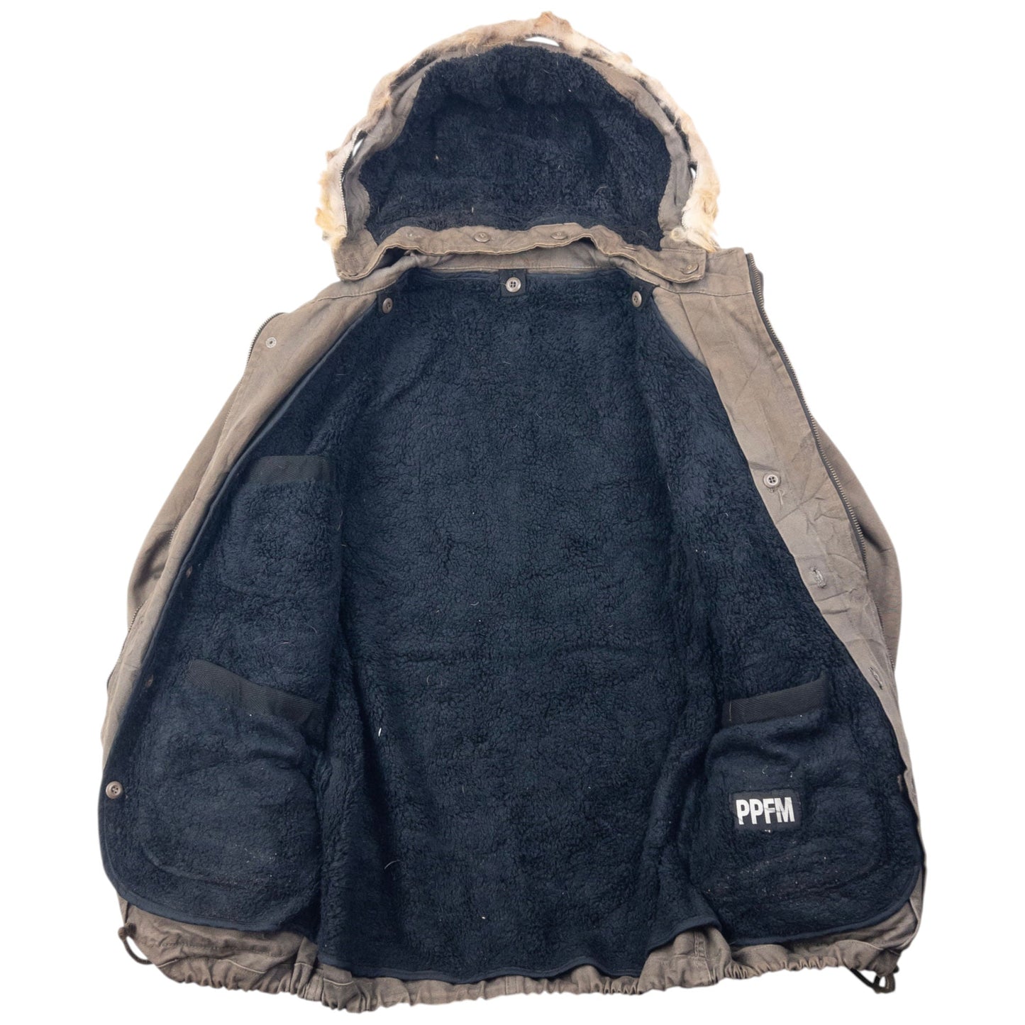 Vintage 2000s PPFM Fleece Lined Cargo Jacket Size M