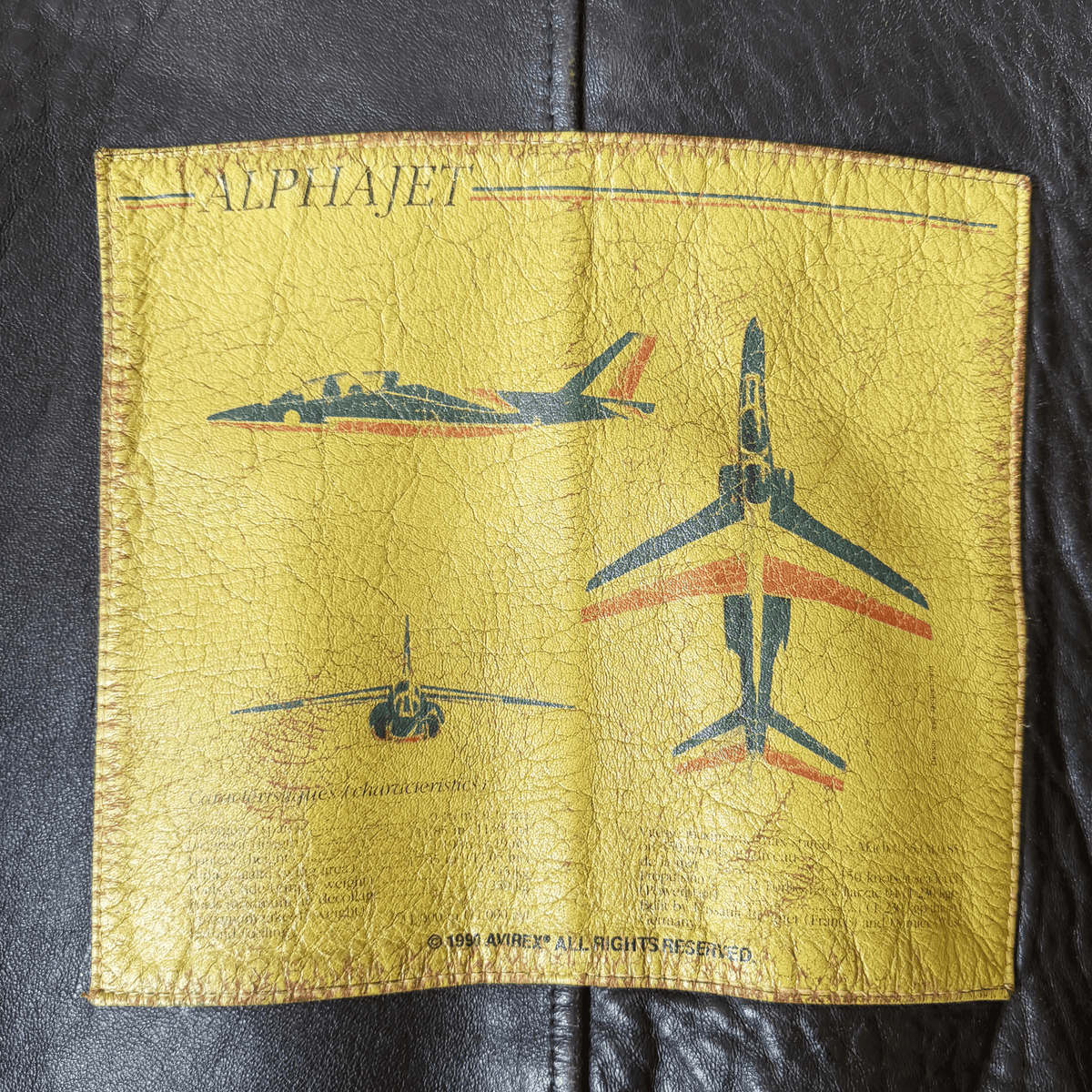Avirex 1990 'Alpha Jet' A2 Leather Flight Jacket - L | Large, Red