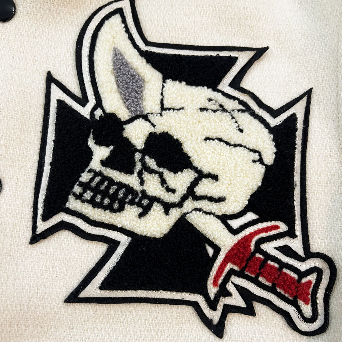 Whitesville 'Night Riders' Varsity Jacket - S | Small, White