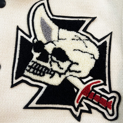 Whitesville 'Night Riders' Varsity Jacket - S | Small, White