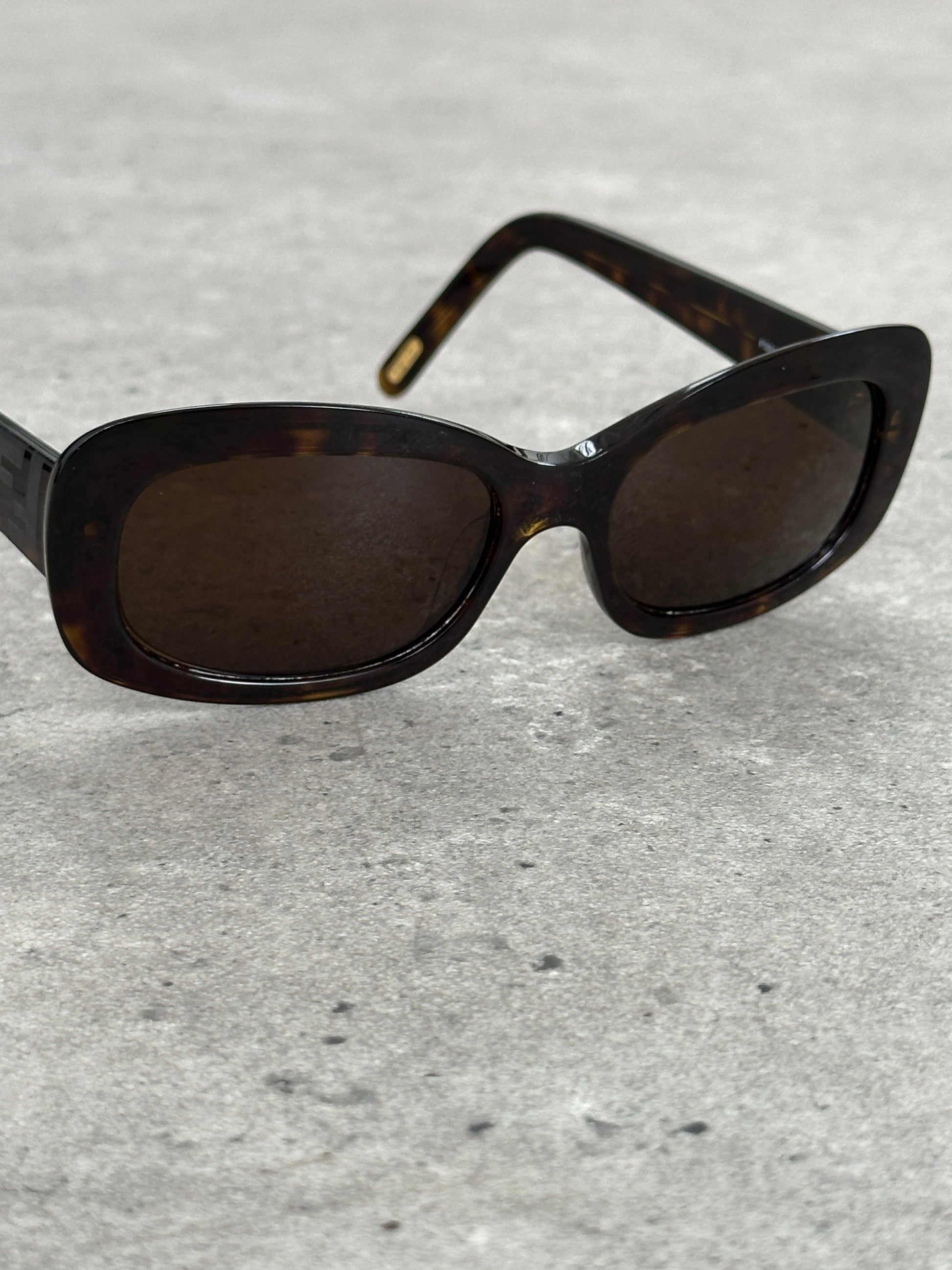 Fendi 2000s Oversized FF Monogram Logo Sunglasses