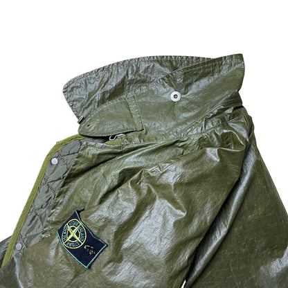 A/W 1988 Crocodile Green Dual Layer Ice Trench Coat
