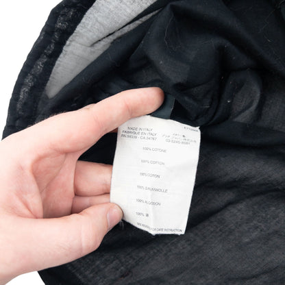 Vintage 2000s Prada Sport Sheer Flower Button Up Top Womens Size M | Medium, Black