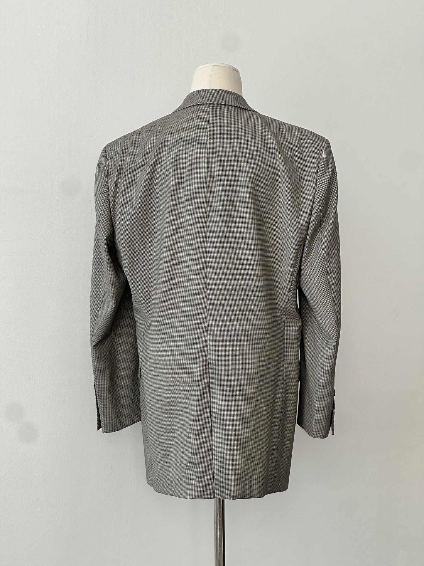 Loro Piana x Theory 2000s Pure Wool Micro Houndstooth Blazer - M