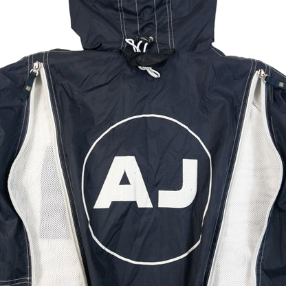 Vintage 2000s Armani Jeans Full Zip Ventilated Jacket | Small, Navy