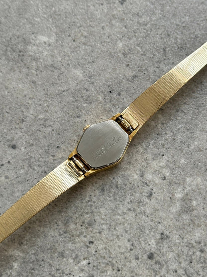 Accurist 1990s Gold Tone Octagonal Quartz Watch