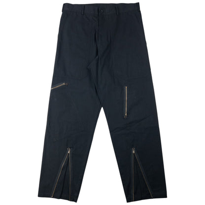 Vintage 2000s Yohji Yamamoto Zip Cuff Trousers Size W36 | W36, Black