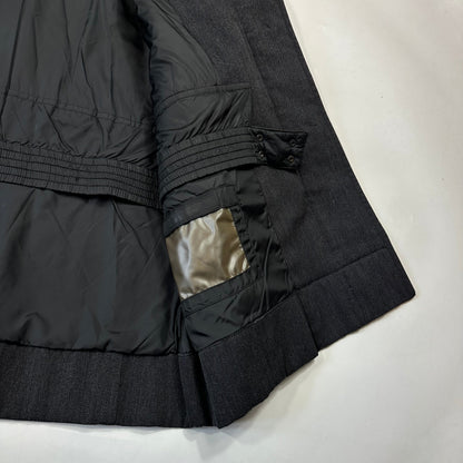 Prada Sport 00’s Technical Wool Sherpa Collar Overcoat - L | Default Title, Grey