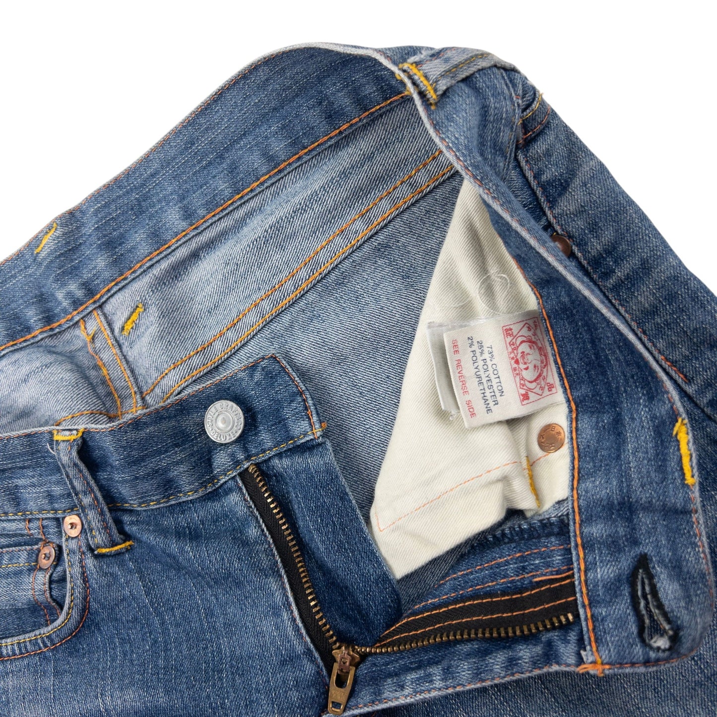 Vintage Evisu Donna Double Gull Embroidered Japanese Denim Jeans Size W31