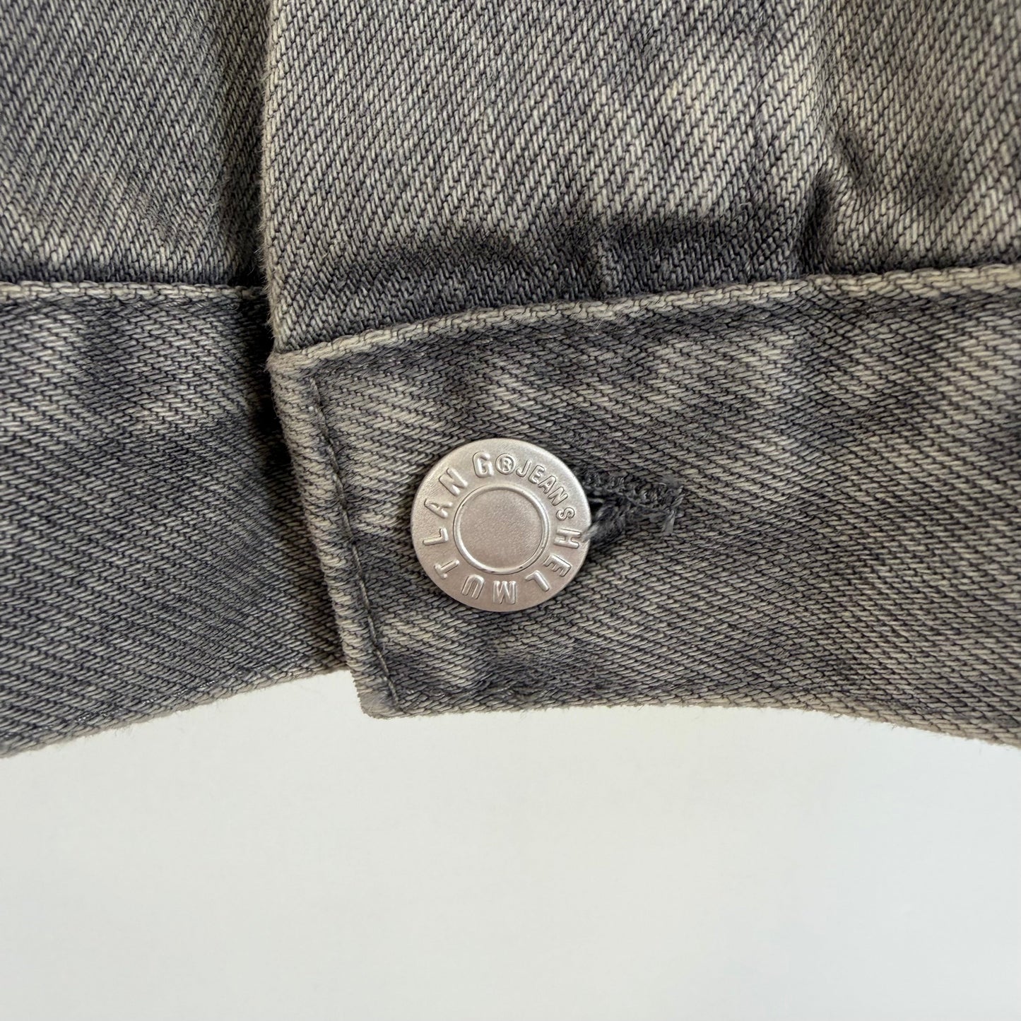 fw1999 helmut lang washed denim jacket | O/S, Grey