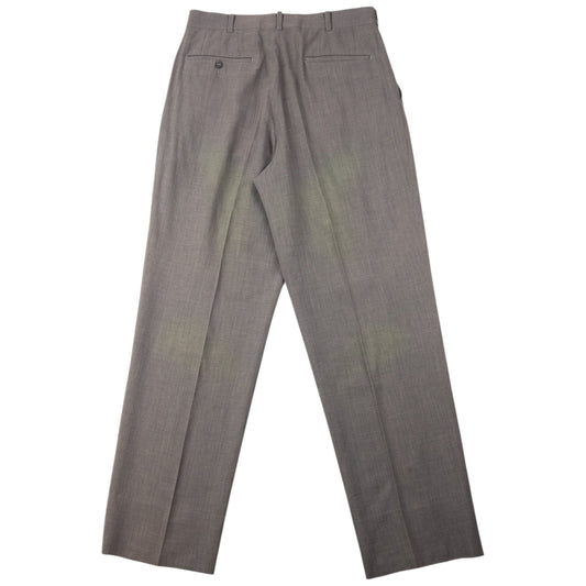 Vintage 90s Issey Miyake Pleated Wool Trousers Size W30 | W30, Beige