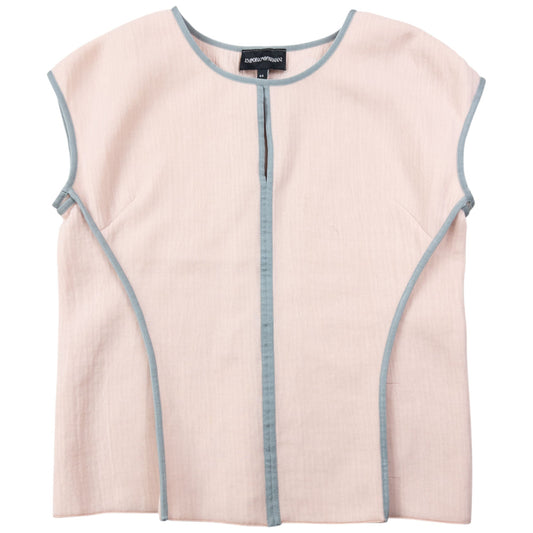 Vintage Emporio Armani Contrast Seam Top Womens Size M