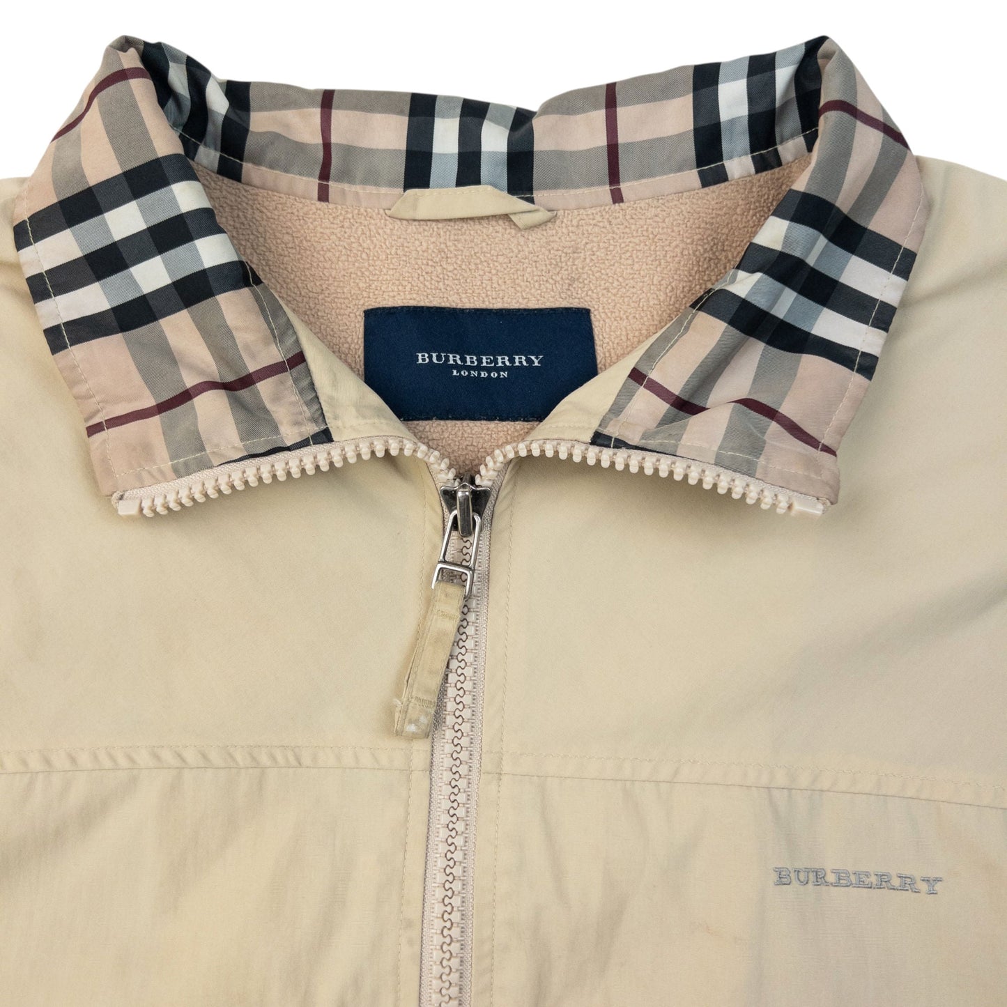 Vintage Burberry Fleece Lined Jacket Size XL | XL, Beige