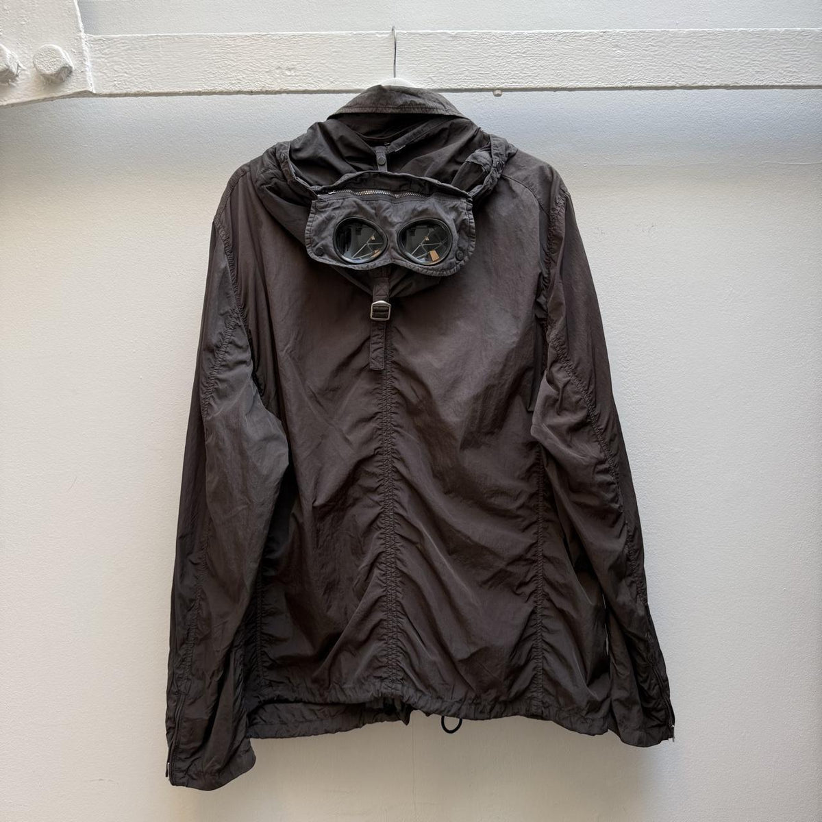 C.P. Company Chrome Multi-Pocket Goggle Jacket (XL/XXL) | Extra Large, Brown