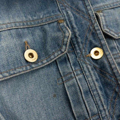 Vintage 2000s Gucci By Tom Ford Button Up Denim Jacket Womens Size S | Small, Blue