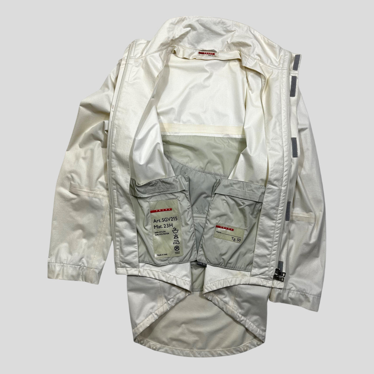 Prada Sport SS00 Goretex PTFE Modular Light-up Convertible Bag Jacket - IT50 (L) | Large, Multicoloured